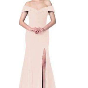 Azazie Alice Blushing Pink Dress